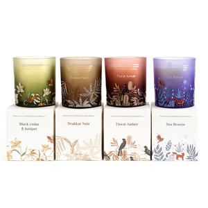 Vela perfumada de cera de soja para el hogar moderno de gran capacidad elegante nueva serie de jardín 50 horas de vacaciones Diwali boda Regalo de Cumpleaños personalizado - Product Image 2