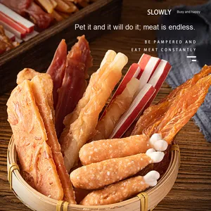 Nutritivo y duradero pollo Jerky comida seca cachorro Teddy Golden Retriever Dental hueso masticar palo para <span class=keywords><strong>perros</strong></span> aperitivos para <span class=keywords><strong>perros</strong></span> - Product Image 2
