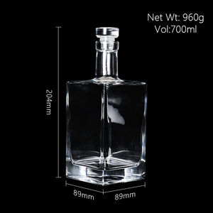 Botella <span class=keywords><strong>de</strong></span> licor <span class=keywords><strong>de</strong></span> 750ML, botella <span class=keywords><strong>de</strong></span> licor cuadrada para Vodka, Tequila, ron, ginebra, botellas <span class=keywords><strong>de</strong></span> <span class=keywords><strong>whisky</strong></span> - Product Image 6