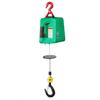 Type européen mini moteur à piles câble de levage tirant machine de levage boucle palan de traction pour plate-forme suspendue