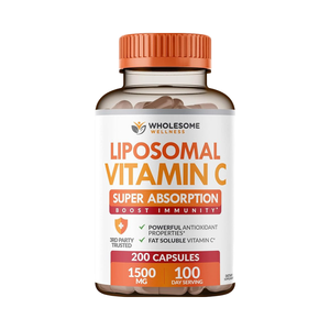 <span class=keywords><strong>C</strong></span>ápsulas de Vitamina <span class=keywords><strong>C</strong></span> Liposomal, 200 <span class=keywords><strong>C</strong></span>ápsulas, 1500 mg, Ácido Ascórbico de Alta Absorción, Suplemento Natural para el Sistema Inmunitario, en Envases de Plástico - Product Image 1