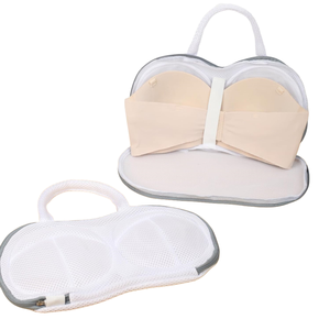 ถุงซักผ้าแบบตาข่ายใช้ซ้ำได้มีซิปถุงซักผ้าสำหรับซักชุดชั้นในสตรีผ้าสกปรก - Product Image 4