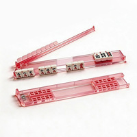 Lot de 4 repose-pièces modernes pour Mahjong américain, règle en plastique, boîte de rangement premium, accessoires de table de jeu pour Mahjong
