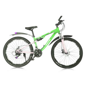 Vélo de montagne à cadre en aluminium de 26 <span class=keywords><strong>pouces</strong></span>, fourche à suspension verrouillable à double frein à disque à 21 vitesses, <span class=keywords><strong>VTT</strong></span> à <span class=keywords><strong>24</strong></span> vitesses - Product Image 5