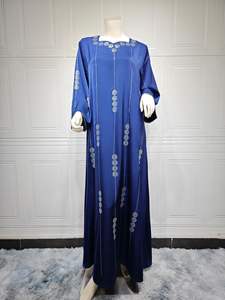Muslim Diamond Fashion Coat Style <b>Abaya</b> Designs Dress Soft Jalabiya Robe <b>Abaya</b> Women Muslim Dress <b>Ladies</b> <b>Abaya</b> for Muslim Wear - Product Image 5
