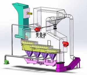 Forno de queima de máquina de processamento de recuperação de tratamento térmico, reutilização de energia, 100t, para atender aos padrões de emissão de lixo doméstico msw