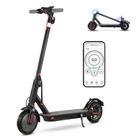 Trottinette électrique pour adultes contrôlée par application, cadre en alliage d'aluminium, design pliable, 30 km/h, 250 W, capteur numérique sans balais, autonomie de 25 à 35 km
