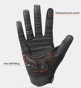ROCKBROS — gants imperméable à écran tactile, accessoire <span class=keywords><strong>de</strong></span> sport, coupe-vent, style chaud, <span class=keywords><strong>pour</strong></span> <span class=keywords><strong>moto</strong></span> et vtt, automne et hiver - Product Image 2