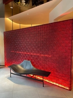 Batu Bata Kaca Kristal Persegi Tebal 50mm Warna Solid Modern untuk Dekorasi Hotel, Luar Ruangan & Rumah