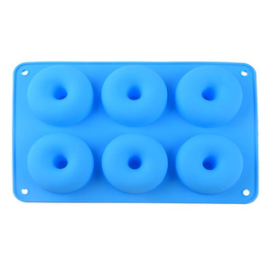 YS Factory Made 6 Connect Donut form Kuchen form Keks kreis Gelee Pudding Silikon Kerzen form Beständig gegen hohe Temperaturen - Product Image 4