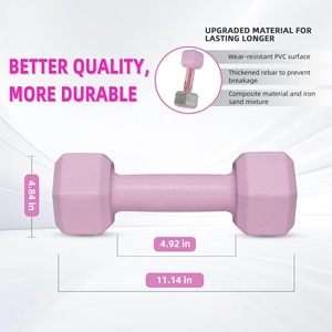 Dumbbell Sets 5/10/15/20lbs Hex Neoprene Anti-Slip 5 Colors Options Body Building Exercise Fitness <b>Free</b> <b>Weights</b> Women Men Home - Product Image 2