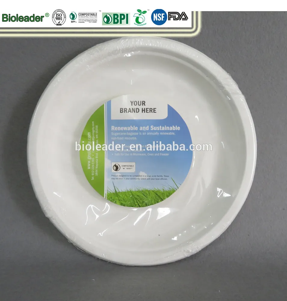 Compre Platos Desechables Biodegradables De Pla, Venta Caliente, 5  Compartimentos, Bandeja De Comida De Bagazo De Caña De Azúcar y Caña  Biodegradable Comida Compartimento Bandeja de China por 0.0013 USD