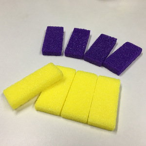Herramienta de cuidado de los pies para salón de uñas, Mini esponjas desechables de colores para limar los pies, venta al por mayor - Product Image 3