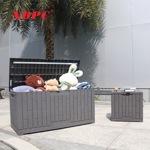 Boîte de rangement extérieure en plastique pour terrasse, jardin, cour, armoire de rangement étanche pour outils de jardinage, casiers de rangement domestiques - Product Image 5