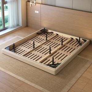 Struttura <span class=keywords><strong>Letto</strong></span> Queen Salvaspazio Senza <span class=keywords><strong>Testiera</strong></span> Design Fluttuante con Illuminazione LED in Legno Premium Arredamento Camera da <span class=keywords><strong>Letto</strong></span> di Lusso - Product Image 2