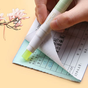 Lem Batang Transparan Warna-warni Isi Ulang Bentuk Pena Portabel Tahan Lama Merk Longterm 72x115mm untuk Siswa DIY - Product Image 6