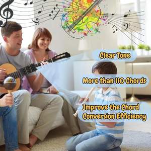 Herramienta de Entrenamiento de <span class=keywords><strong>Acordes</strong></span> de <span class=keywords><strong>Guitarra</strong></span>, Sistema de Aprendizaje, Ayuda para la Enseñanza de Dedos, Compatible con la MAYORÍA de las Guitarras Acústicas de Tamaño Completo, Fácil de Usar - Product Image 4