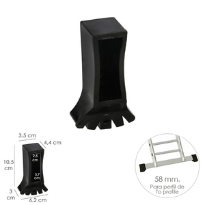 Tappo Terminale per Scala a 2 e 3 Sezioni / Scala Multiposizione con Profilo da 58 mm. Versione 2019 - Product Image 1