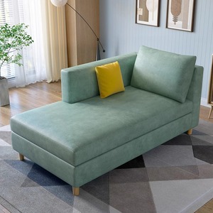 <span class=keywords><strong>Minsu</strong></span> Apartment Hotel Edler Sessel Sofa Gästezimmer Schlafzimmer Moderner Einfacher Freizeitstuhl Bequemer Liegestuhl mit Holzfußstütze - Product Image 6