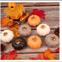 Kunstmatige Pompoenen Decoratie Oogst Fall Oranje Pompoenen Nep Schuim Pompoenen Voor Fall Herfst Decor Thanksgiving Halloween Deco