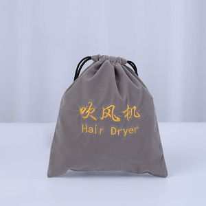 Biểu Tượng Tùy Chỉnh Thêu Lớn Nhung Khuyến Mãi Vẽ Chuỗi Giặt Bụi Tóc Giả Máy Sấy Tóc Túi Sinh Thái Giày Rượu Vang Lớn Dây Kéo <span class=keywords><strong>Pouch</strong></span> - Product Image 2