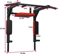 Barre de traction murale pour la maison, équipement de fitness portable pour tractions et exercices multifonctionnels