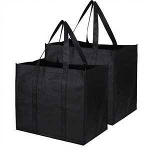 Custom Eco-Friendly Durable Red Nonwoven Shopping <b>Bag</b> Reusable Heavy Duty Carry <b>Bag</b> with Reinforced Handles <b>Large</b>/<b>Extra</b> <b>Large</b> - Product Image 4
