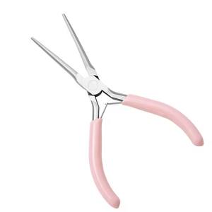 <span class=keywords><strong>Pince</strong></span> à épiler en acrylique pour la mise en forme des <span class=keywords><strong>ongles</strong></span>, outil de pincement courbe en C, clips d'extension de construction rapide, outils de manucure rose - Product Image 6