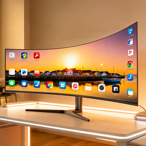 Monitor LED Curvo Personalizado de 27, 32, 34 y 49 Pulgadas para Gamers, Pantalla LCD de 2K, 4K, 5K y 180Hz para Computadora - Product Image 1