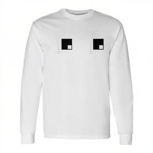 Camiseta de manga larga con diseño de ojos de fantasma de videojuegos retro, disfraz de Halloween - Product Image 2