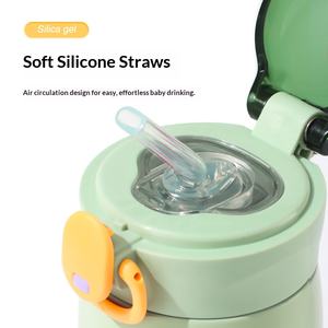 Gourde isotherme en acier inoxydable pour enfants, style dessin animé, écologique, portable, personnalisable, pour étudiants et sportifs - Product Image 4