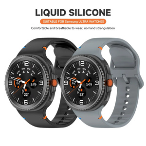 Correas Deportivas de Silicona Suave Cosidas con Conector Metálico de 20 mm y 22 mm para Reloj <span class=keywords><strong>Samsung</strong></span> <span class=keywords><strong>Galaxy</strong></span> 8, para Hombre y Mujer - Product Image 6