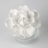 Diffuseur de parfum d'ambiance de luxe 100 ml en verre avec pierre aromatique florale en céramique et porcelaine, parfum d'intérieur à base d'huile et de roseaux