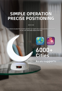 Equantu Moon Lamp Quran Speaker SQ902 Bluetooth App Control LED Light Rechargeable Plastic Body Islamic Digital Player - Product Image 5