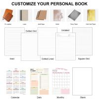 Carnet à anneaux transparent en PP avec logo personnalisé, vente en gros, format A5, A6, A7, journal écologique et durable