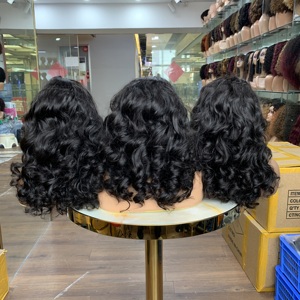 Expédition Rapide Perruques Courtes en Cheveux Humains Lace Front, Densité 250%, Grade 12A, Ondulation Souple, Frontal 13x4 - Product Image 4