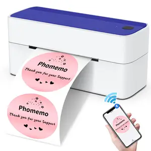 Mesin Stiker Label Fomemo 241Bt Printer Mesin Label Pengiriman Termal untuk Alamat Fba Express