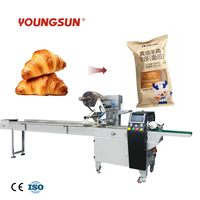 Machine d'emballage automatique haute vitesse HFFS pour croissants, gâteaux, pains, sandwichs, pains de mie, pains plats et sacs oreillers
