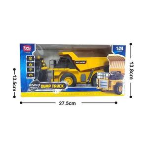 SJY-13512 <b>Remote</b> <b>Control</b> Dump <b>Truck</b> 1:24 Scale RC Construction Vehicle 9 Channels 2.4GHz Four Wheel Drive Rechargeable Kids Toy - Product Image 6