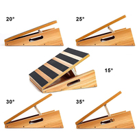 Planche inclinée portable en bois antidérapante et durable pour étirements des mollets, squats, Pilates, thérapie physique, exercices des jambes, usage domestique, fitness