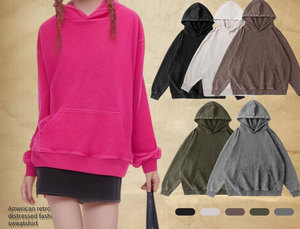 <span class=keywords><strong>Felpe</strong></span> con Cappuccio <span class=keywords><strong>Vintage</strong></span> <span class=keywords><strong>Oversize</strong></span> da Uomo, Personalizzabili con Logo, Effetto Lavaggio Acido, Ricamo, Vendita all'Ingrosso - Product Image 3