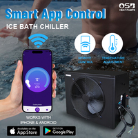 Bain froid pour piscine et spa, intérieur/extérieur, avec machine de refroidissement et de chauffage, et système de désinfection à l'ozone et UV