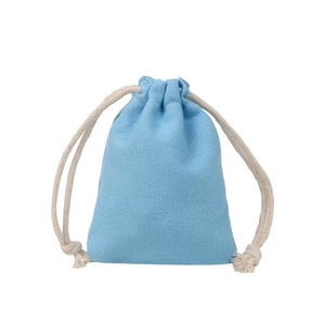 Miles Custom Original Colors <strong>Canvas</strong> Cotton <strong>Drawstring</strong> <strong>Bag</strong> for Jewelry Storage for Travel <strong>Pouch</strong> Makeup Candy Gift Packaging - Product Image 4