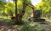 Nouvelle pelle hydraulique de haute qualité pour l'abattage et le repiquage d'arbres, transplanteur et excavateur pour l'agriculture et l'aménagement paysager