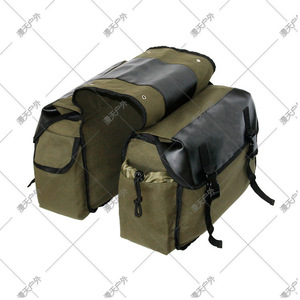 Sacoche de vélo pour porte-bagages arrière 30-40L, imperméable, kaki, vert militaire, sangle détachable, sacoche de selle pour VTT - Product Image 1
