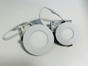 カナダ倉庫からの送料無料、4インチ9W 900LM超薄型LED埋め込みダウンライト、2時間耐火性スリムパネルライト - Product Image 5