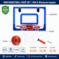 Panier de basket portable pliable en métal pour montage mural, intérieur/extérieur, avec mini-panneau de jeu, pour enfants, adolescents et adultes