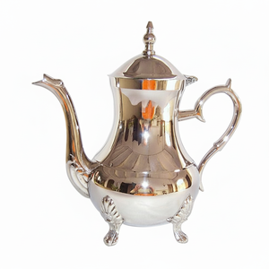 Théière en laiton avec ornements en cuivre, théière de qualité authentique, théière marocaine faite à la main, vente en gros - Product Image 1