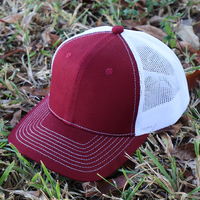 Topi Trucker jepret 112 polos dapat diatur pabrik topi ayah Baseball jaring klasik Logo bordir kulit kustom terlaris