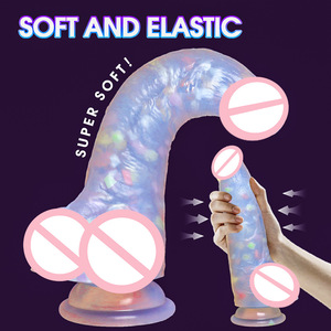 Dildo Realista de Silicona Fluorescente que Brilla en la Oscuridad, Juguete Sexual Suave y Realista para Mujeres - Product Image 2
